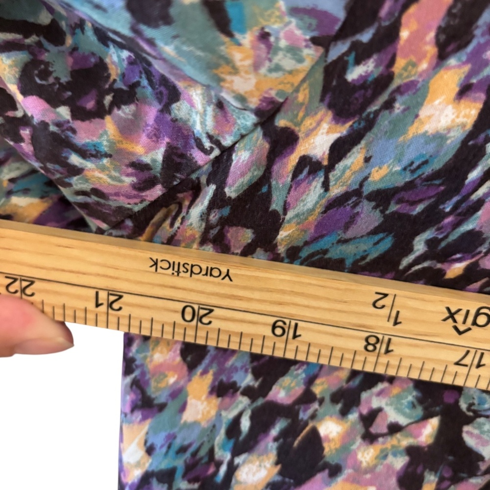 Mossimo Abstract Floral Print Blazer Jacket Multicolor XL purple pink - Picture 13 of 14